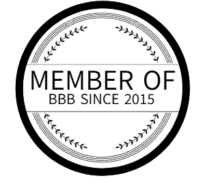 member of BBB since 2015badge